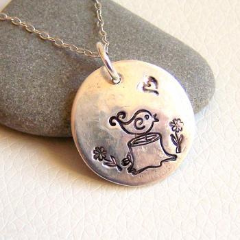LIttle Bird Silver Necklace 